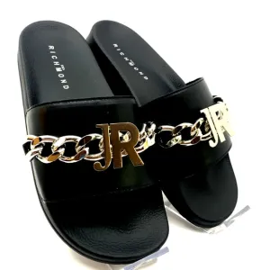 JOHN RICHMOND Men's NEW Leather Sandals Slides - Men's Size 9 - NIB