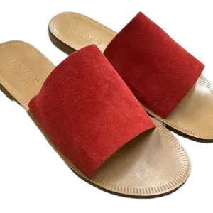 Johnny Was Camila sandals size 7 red color new in original box