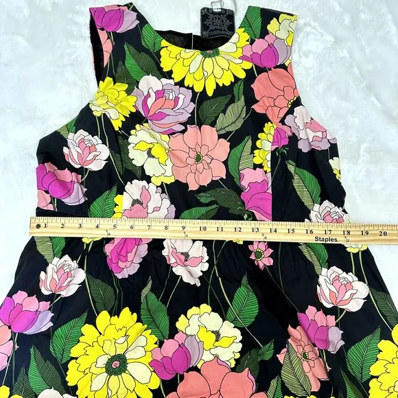 Johnny Was Cassia Maxi Dress SZ L Multicolor Floral Sleeveless Open Back
