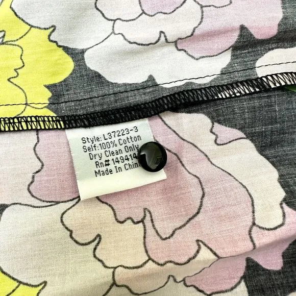 Johnny Was Cassia Maxi Dress SZ L Multicolor Floral Sleeveless Open Back