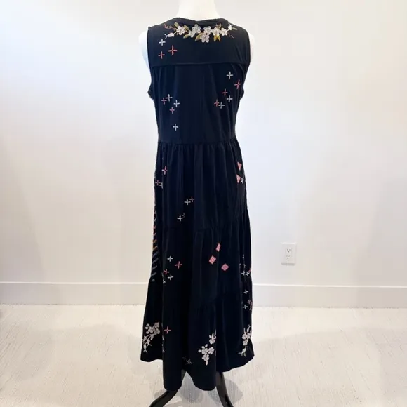 Johnny Was | Ceretti Floral Cotton Tank Dress | Black | S