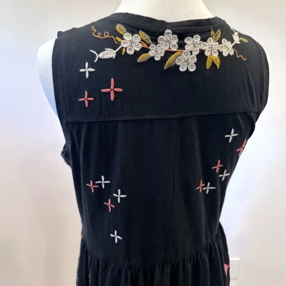 Johnny Was | Ceretti Floral Cotton Tank Dress | Black | S