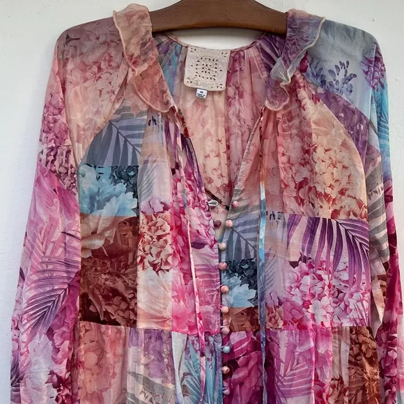 Johnny Was ETTA MINI DRESS Size XS