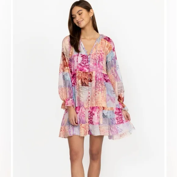 Johnny Was ETTA MINI DRESS Size XS