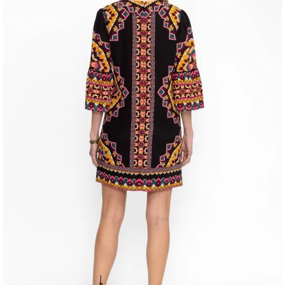 Johnny WAS Jade LUNNA SHIFT MINI DRESS XL