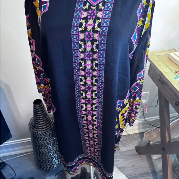 Johnny WAS Jade LUNNA SHIFT MINI DRESS XL