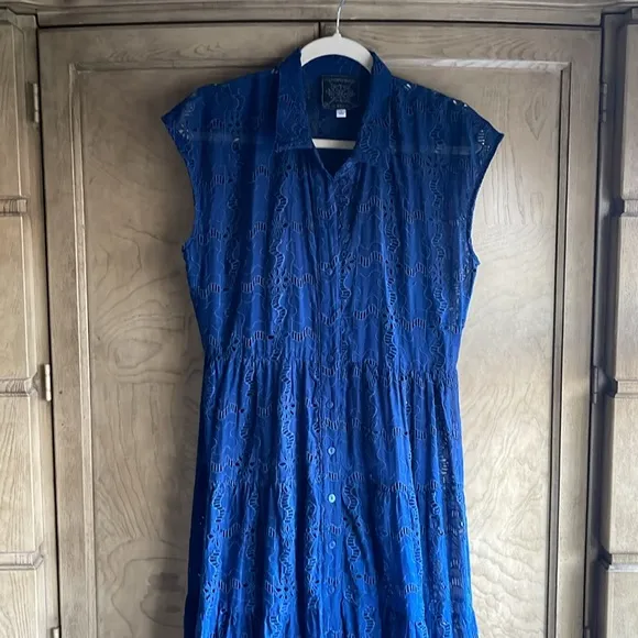 Johnny Was 🔥 MARINA JOY SILK Embroidered MAXI DRESS