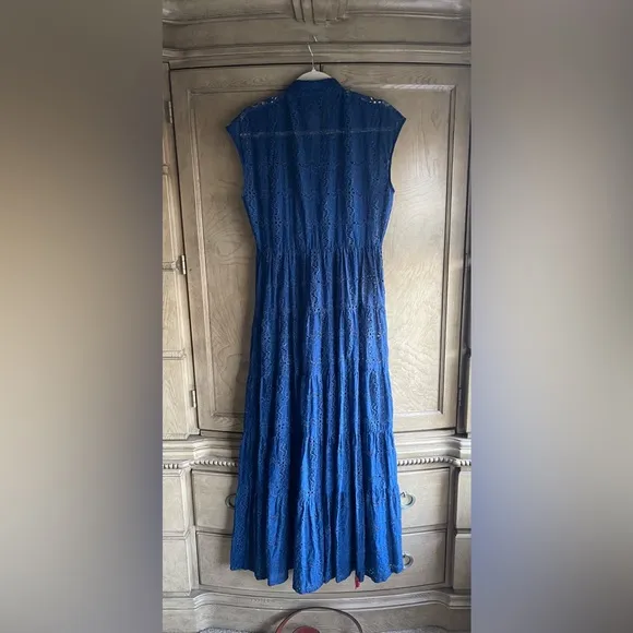 Johnny Was 🔥 MARINA JOY SILK Embroidered MAXI DRESS