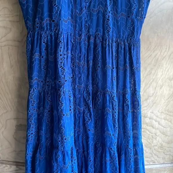 Johnny Was 🔥 MARINA JOY SILK Embroidered MAXI DRESS