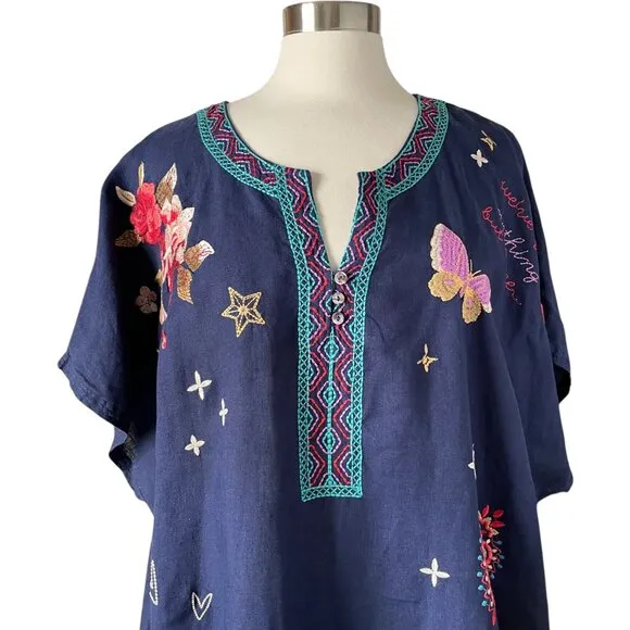 Johnny Was Monroe Easy Button Tunic