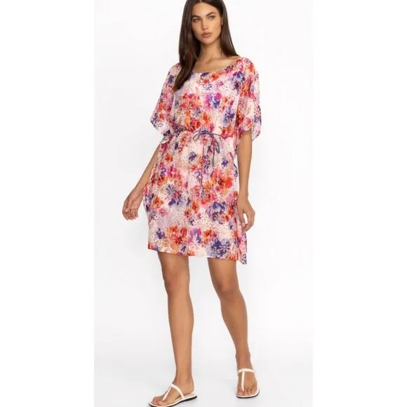 Johnny Was Summer Days Eyelet Dress cover up swim XL NWT