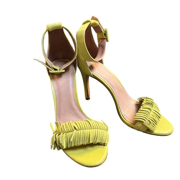 Joie Pippi Suede Sandals 39 Lime green Heels