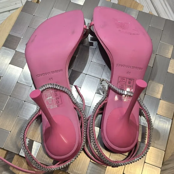 Jonathan simkhai crystal embellished sandals #065