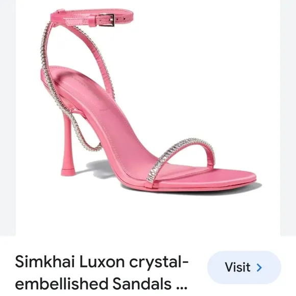 Jonathan simkhai crystal embellished sandals #065