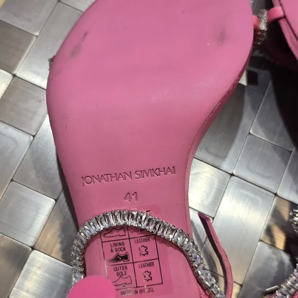 Jonathan simkhai crystal embellished sandals #065