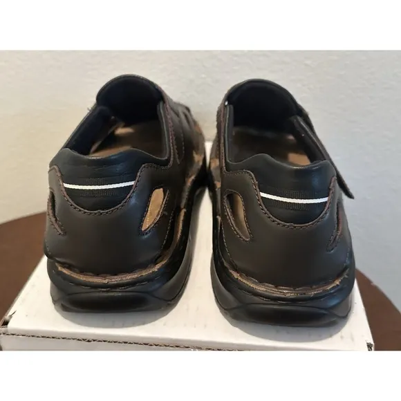 Josef Seibel Jeremy Men's Fisherman Dress Sandals Brown Leather Size 46 US 12