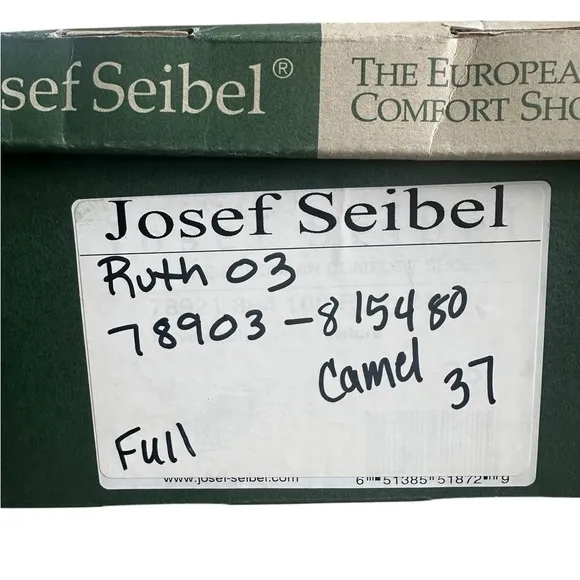 Josef Seibel RUTH Sandals Sz 37 (6.5) camel color