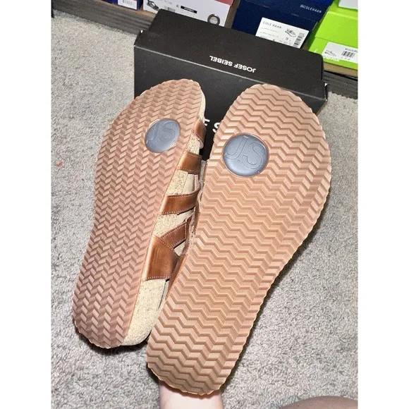 Josef Seibel Women's Tonga 81 Sandals Camel Size 37 US:6-6.5 UK:4-4.5