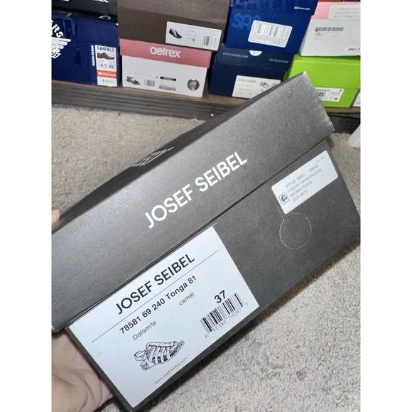 Josef Seibel Women's Tonga 81 Sandals Camel Size 37 US:6-6.5 UK:4-4.5