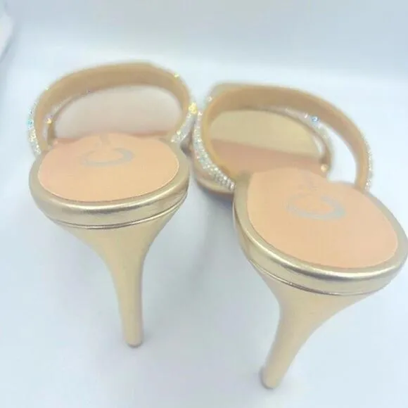 JOURNEE COLLECTION Women's shoes Reena Slide Dress Sandals, heels size 8.5