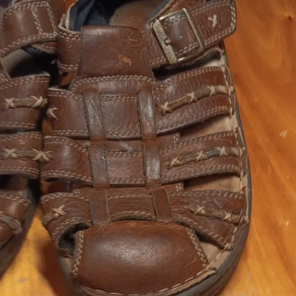 Journey's Men's Brown Leather Sandals size 9