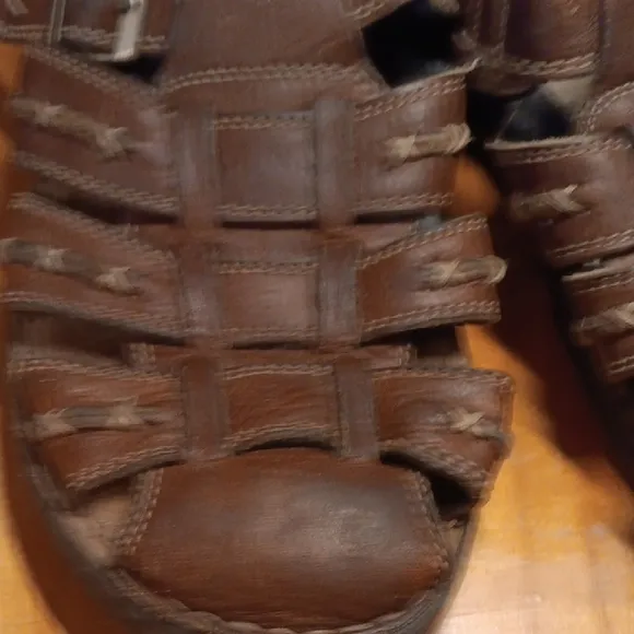 Journey's Men's Brown Leather Sandals size 9