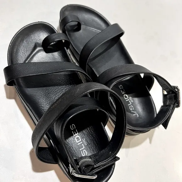 J/SLIDES NYC Platform Sandals