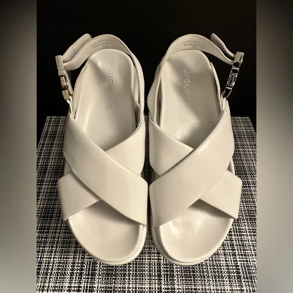 J/SLIDES Sevy Platform Sandals NWOT