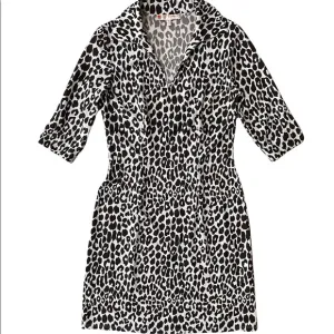 Jude Connally Animal Print Non-wrinkle Dress, White / Dark Brown, XS
