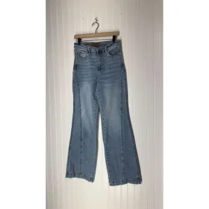 Judy Blue Wide Leg Jeans 9/29 High Rise Y2K Western Stretch Denim Cottagecore