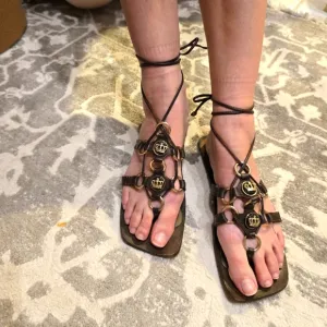 JUICY COUTURE vintage gladiator sandals.