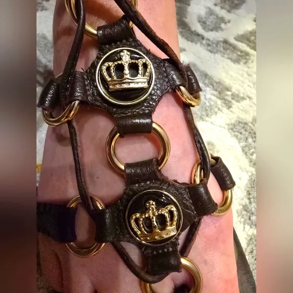 JUICY COUTURE vintage gladiator sandals.