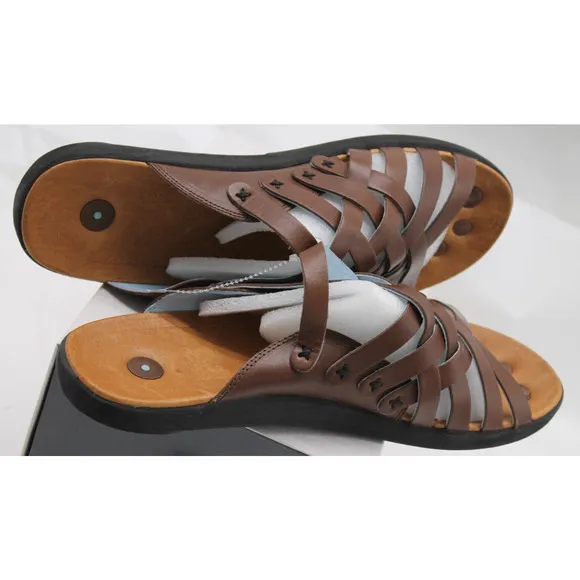 Juil sandals brown leather Kilimanjaro earthing grounding slide EU 46 mens US 13