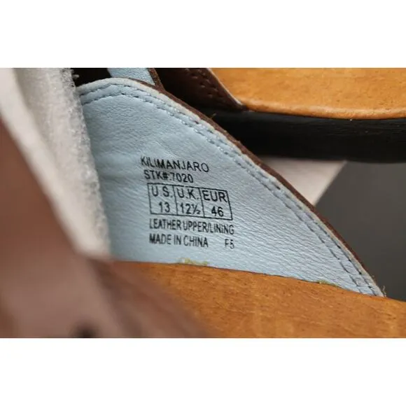 Juil sandals brown leather Kilimanjaro earthing grounding slide EU 46 mens US 13