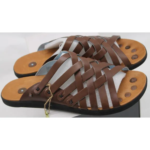 Juil sandals brown leather Kilimanjaro earthing grounding slide EU 46 mens US 13