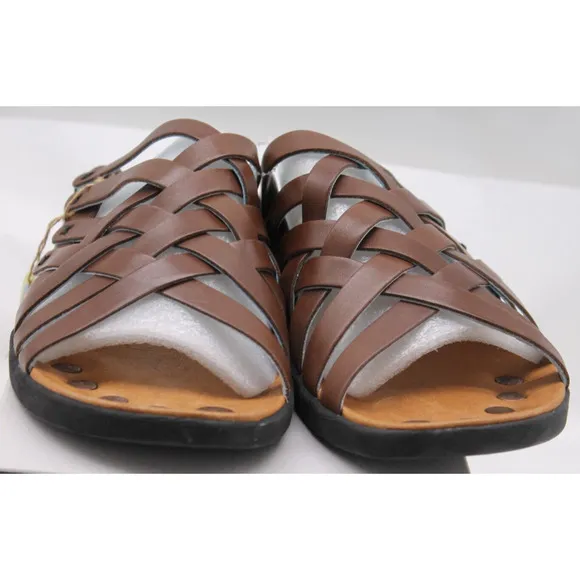 Juil sandals brown leather Kilimanjaro earthing grounding slide EU 46 mens US 13