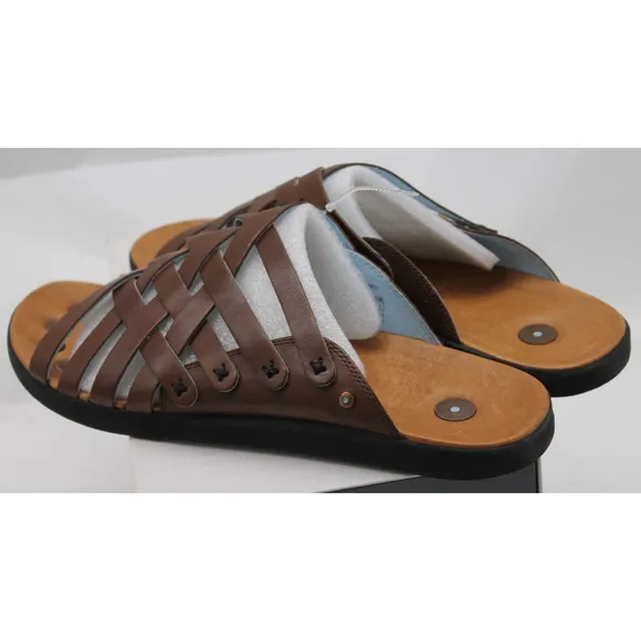 Juil sandals brown leather Kilimanjaro earthing grounding slide EU 46 mens US 13