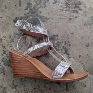 K. Jacques T-Strap Wedge Sandals - sz 36