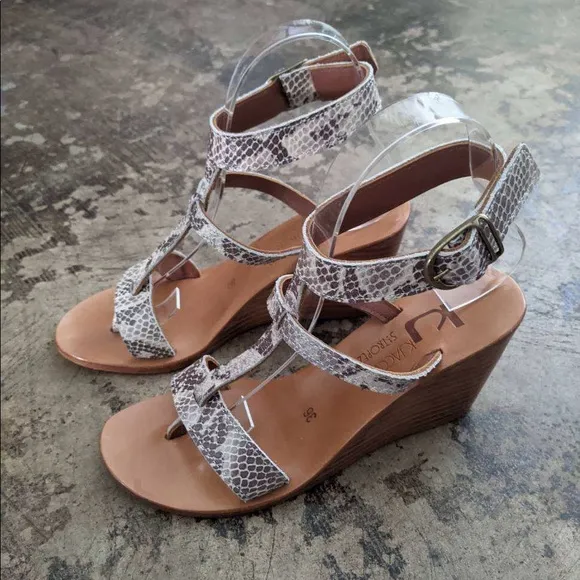 K. Jacques T-Strap Wedge Sandals - sz 36