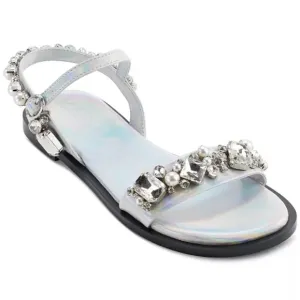 Karl Lagerfeld Paris Women's Size 7 Gwenda Rhinestones Ankle-Strap Sandals New
