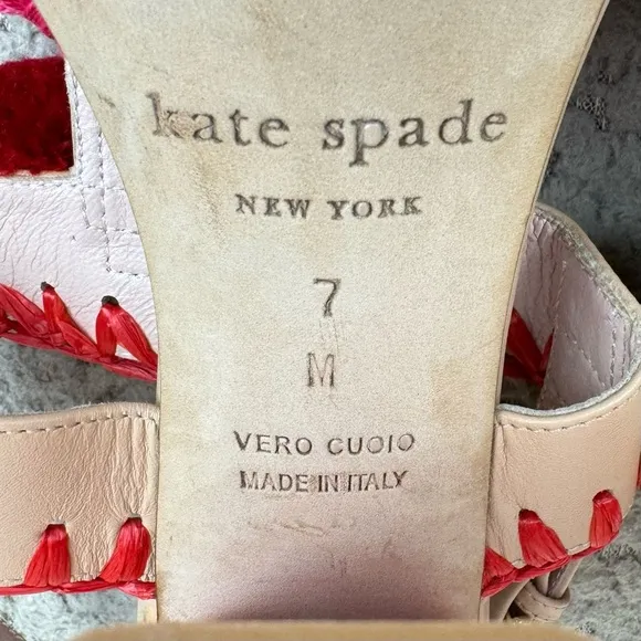 Kate Spade Central Too Moroccan Tassel Pom Pom Sandals Heels