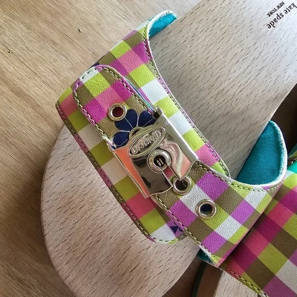 Kate Spade Dr. Scholl's X Bella Plaid Slide Sandal