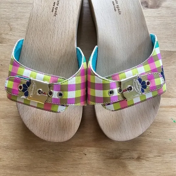 Kate Spade Dr. Scholl's X Bella Plaid Slide Sandal