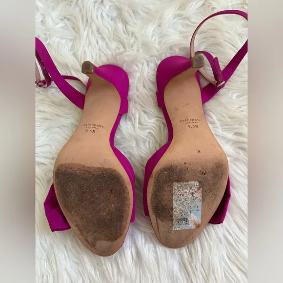 Kate Spade Gloria Taffeta Bow Heels