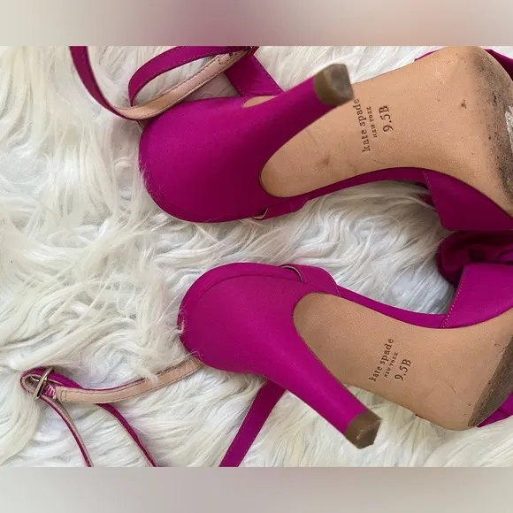 Kate Spade Gloria Taffeta Bow Heels