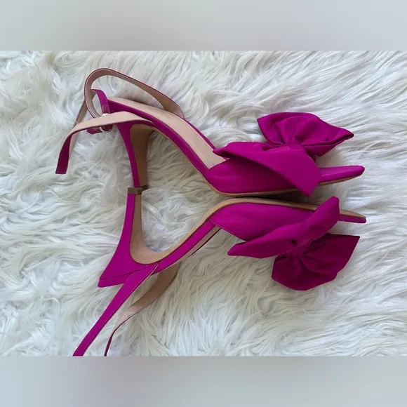Kate Spade Gloria Taffeta Bow Heels
