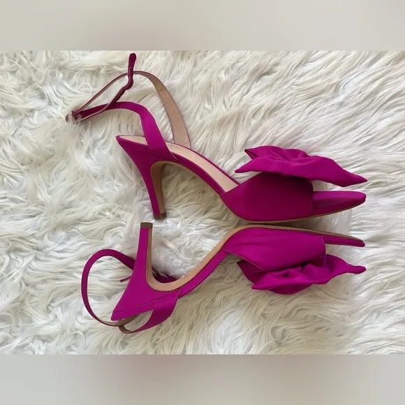 Kate Spade Gloria Taffeta Bow Heels