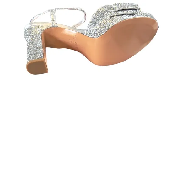 Kate Spade Miya Glitter Platform Sandals Size 10