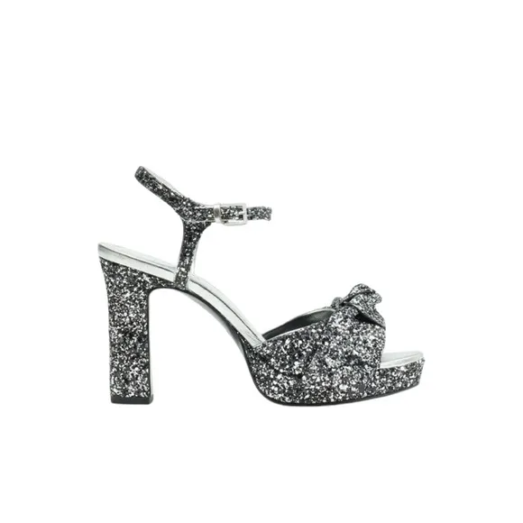 Kate Spade Miya Glitter Platform Sandals Size 10