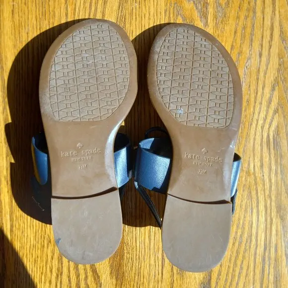 Kate Spade Navy Blue Thong Sandals